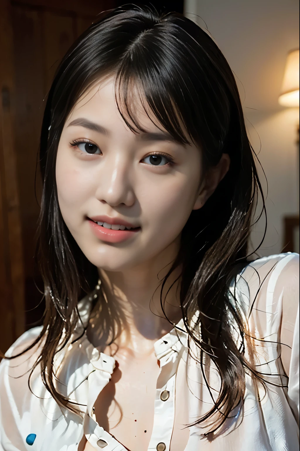 ,,{{(best quality}}, {{masterpiece}}, {{16k, ultra detailed}, {{{pale skin::1.3}}, {professional lighting)}},, {{A girl:25 yo:, (full body, naked, nude, bare}}}},{{Slightly chubby}},{{),{)}},{{nipple:Areola::pink}},{{{{ Double eyelids, Big eyes }}}},{{metallic eyeshadow}},{{lipstick}},{{Bob Cut}},{(Laughter ; Showing teeth:Showing teeth)}, {background,White background},{Open your mouth}}