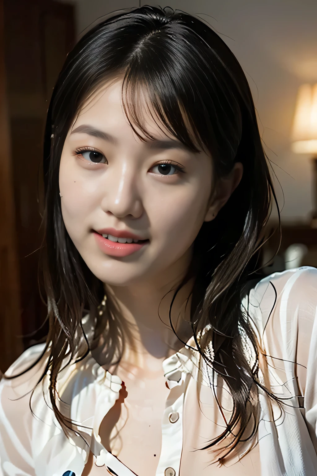 ,,{{(best quality}}, {{masterpiece}}, {{16k, ultra detailed}, {{{pale skin::1.3}}, {professional lighting)}},, {{A girl:25 yo:, (full body, naked, nude, bare}}}},{{Slightly chubby}},{{),{)}},{{nipple:Areola::pink}},{{{{ Double eyelids, Big eyes }}}},{{metallic eyeshadow}},{{lipstick}},{{Bob Cut}},{(Laughter ; Showing teeth:Showing teeth)}, {background,White background},{Open your mouth}}
