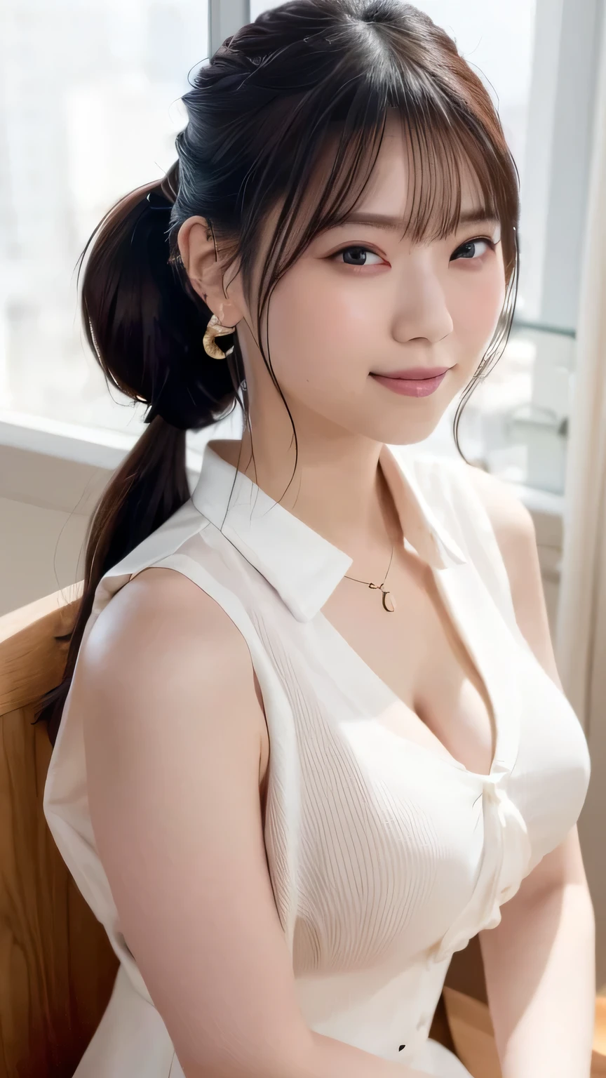 (8k,RAW Photos,Like the picture:1.45),masterpiece,Highest quality,wonderful,(セクシーなMature Woman:1),(Mature Woman:1.3), (3 woman.1.3)、(((very, very大きい)))、(((Extremely lewd and very huge boobs)))、(((Very deep cleavage)))、Hyper Real、In the lounge of a luxury hotel、A beautiful and dignified smile、Beautiful white skin、Beautiful, delicate and precise skin texture、With long, fluffy, beautiful brown hair((Updo:1.35))、Beautiful Japanese Women、(Big Ass)、Thick thighs、Bright red lips、Gold earrings、Gold bracelet、Gold Necklace、{Royal Blue Suit(White blouse)}, 