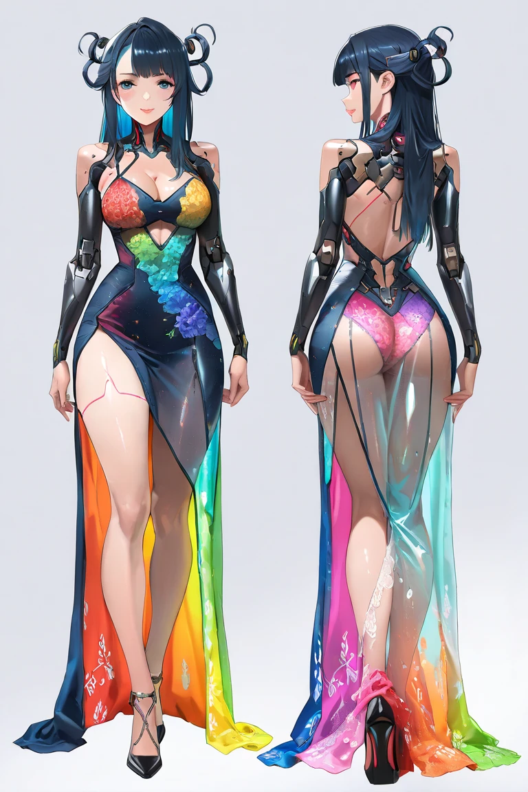 (full body:1.4),(realistic illustration:1.3), A very beautiful Russian woman. 31yo, brunette, green eyes, short, perfect figure, small breasts,(smile).elegant sheer lace gown, high heels. Masterpiece, (highly detailed:1.2),(detailed face and eyes:1.2), 8k wallpaper, natural lighting. core shadows, high contrast, bokeh.(rule of thirds)