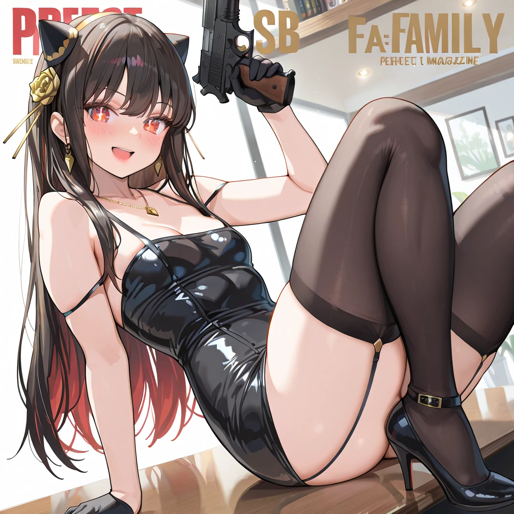 Manga cover style, detailed. best quality, art, in the style of Lora Marvin. A delinquent squirrel with big boxer gloves sits on a couch with a sensual female squirrel