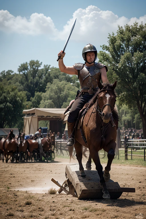 Hannibal of Carthage, On horseback, Sword in hand