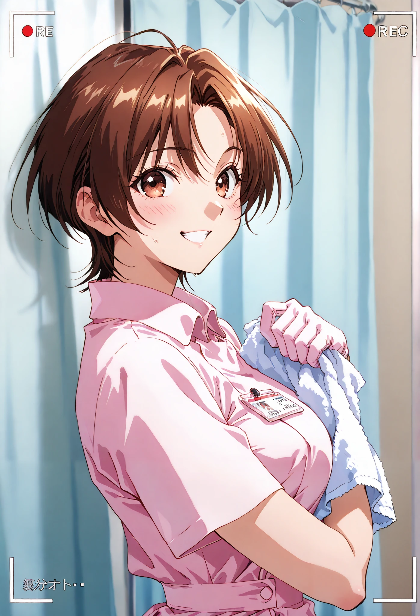 (male and female)、 Big Hospital、Hospital room、Wipe a man's penis with a towel、( HORIDE)、name tag bed、、nurse、(side view)、(Wipe the sleeping man's body with a towel、Clean your body、men only wear underwear)、nurse clothes、 ( Hair、short hair)、 White rubber gloves 、 、、 、、 excited、、beautiful 、、medium breasts 、、masterpiece、Best Quality, , , , , , customer, Motion Lines, speedline , Aheface、 top、 top 、biology、、close eyes、medium breasts、recording、smile、 Smile、 kind