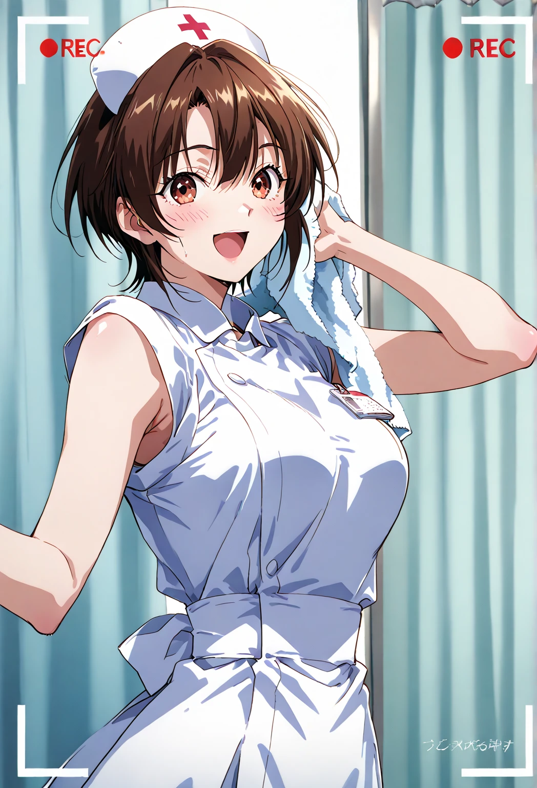 (masterpiece, best quality:1.37), highres, ultra-detailed, ultra-sharp, BREAK, (From Below:1.2), 1girl, girl on top, (leaning forward:1.3),
BREAK
Korean office queen, (((1girl:1.37, solo))), (beautiful anime face, cute face, detailed face), (brown hair, thin hair, short hair, bangs, hime-cut), detailed beautiful cyan eyes,
BREAK
short sleeve, (light pink shirt dress), (esthetician uniforms:1.3), (cleavage cutout), (open shirt), (oil skin), (shiny skin),
BREAK
(Private esthetic room, in beauty salon, on bed:1.1),
(Many bottles of aroma oil:1.0),
(many brown towels:1.2),
BREAK
dark room, indirect lighting, (night:1.3),
