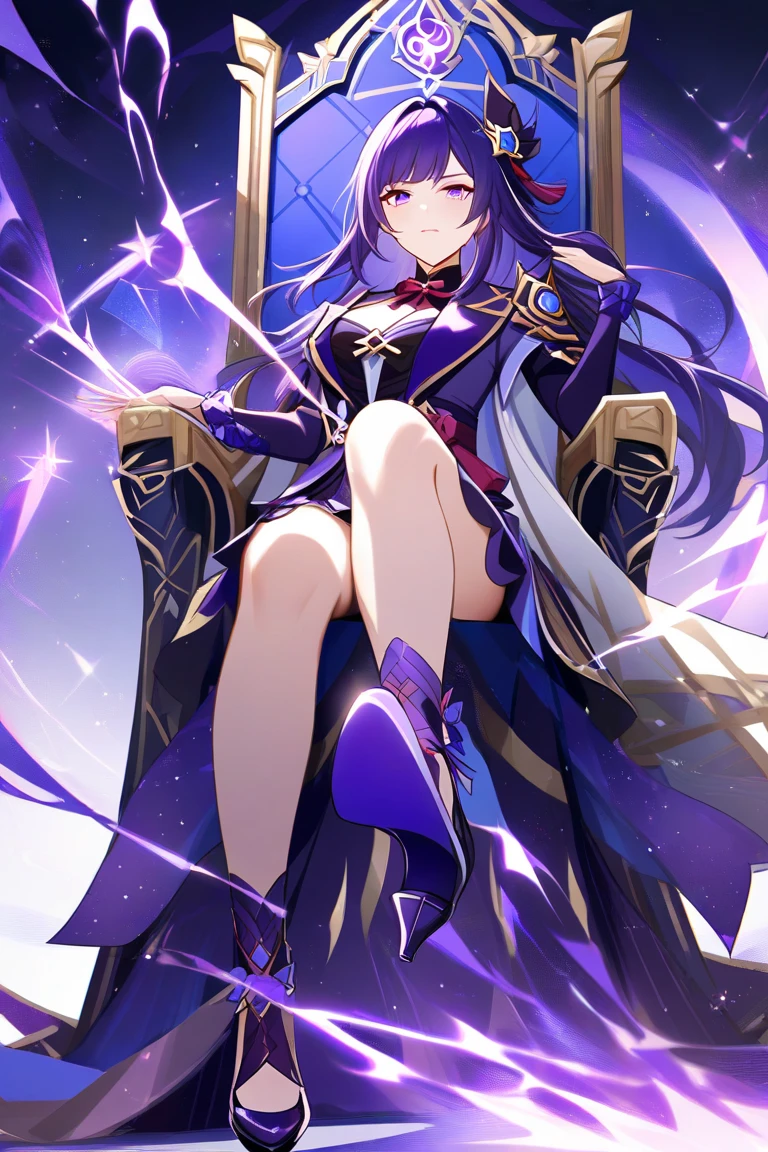 A diabolical queen on her throne. With infinite beauty and eyes of incredible expressiveness. Vestido de una manera encantadora, She carries a strange sword in her hands....... Around its demonic energy flows like flares of intense color..