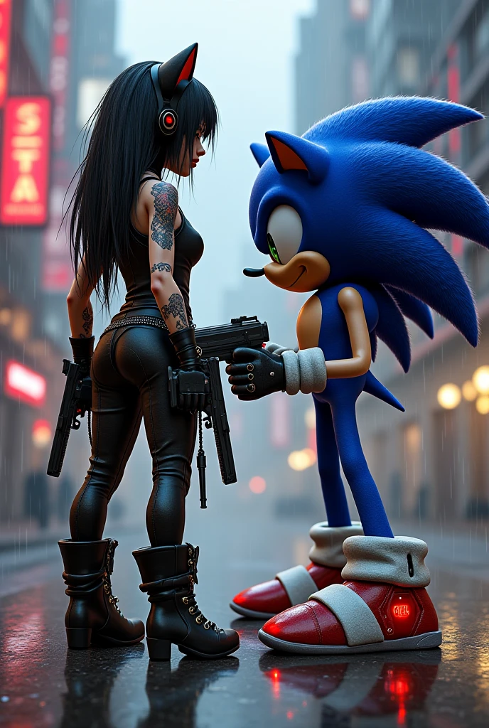 mileena mk 9 com o sonic