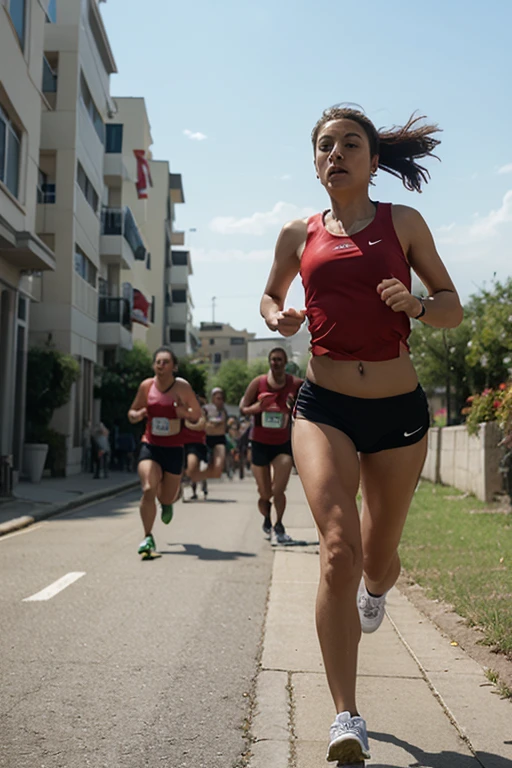 Atletas corriendo con joyas