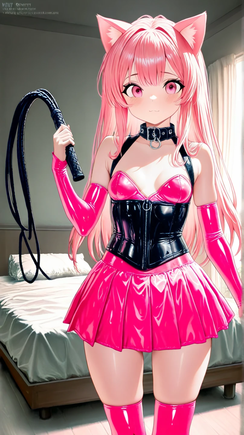 Princess bubblegum. (perfect quality ).. () . . vibrator . Thick collar. . Sexy . bDSM slave. . drooling. . . high heels. . cumming. Ballgag . s. Latex swimsuit .