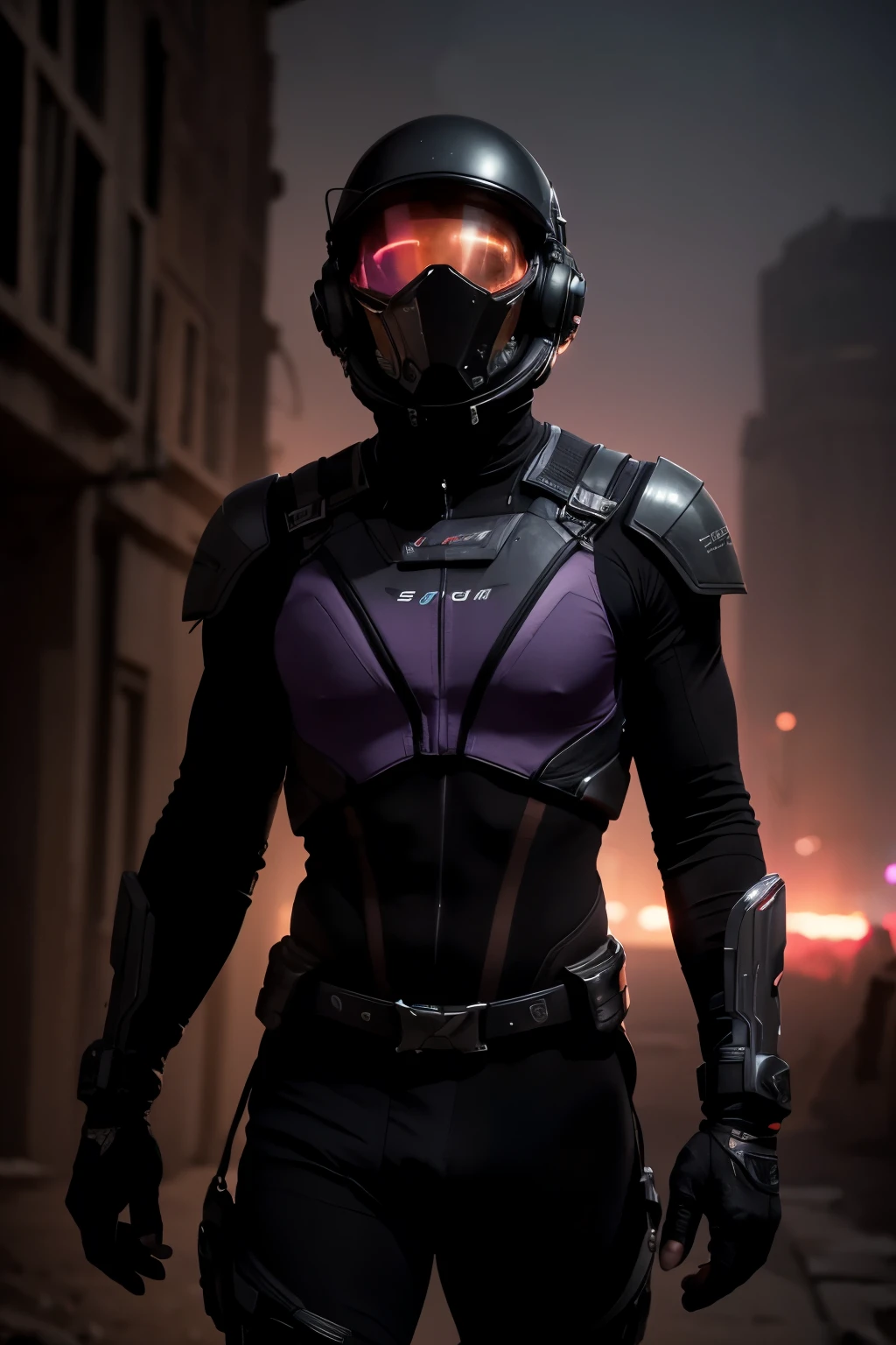 space, extreme frontier, a slender silhouette pierces the hazy purple horizon, detailed character portrait, cinematic lighting, dramatic atmosphere, glowing horizon, vibrant colors, dramatic lighting, moody sci-fi landscape, photorealistic, 8K, ultra-detailed, physically-based rendering