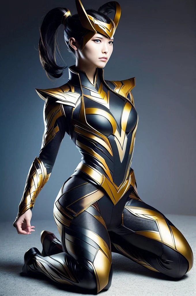 16K resolution,Ultra HD,Top quality,Extreme image detail,real picture,Textured Skin,Chinese Shandong beauty model,Highlights extremely exaggerated femininity and toned body features,very high,Elongated face:1.4,Future Technology Mechanical Suit,Well-developed buttocks and lower limbs,