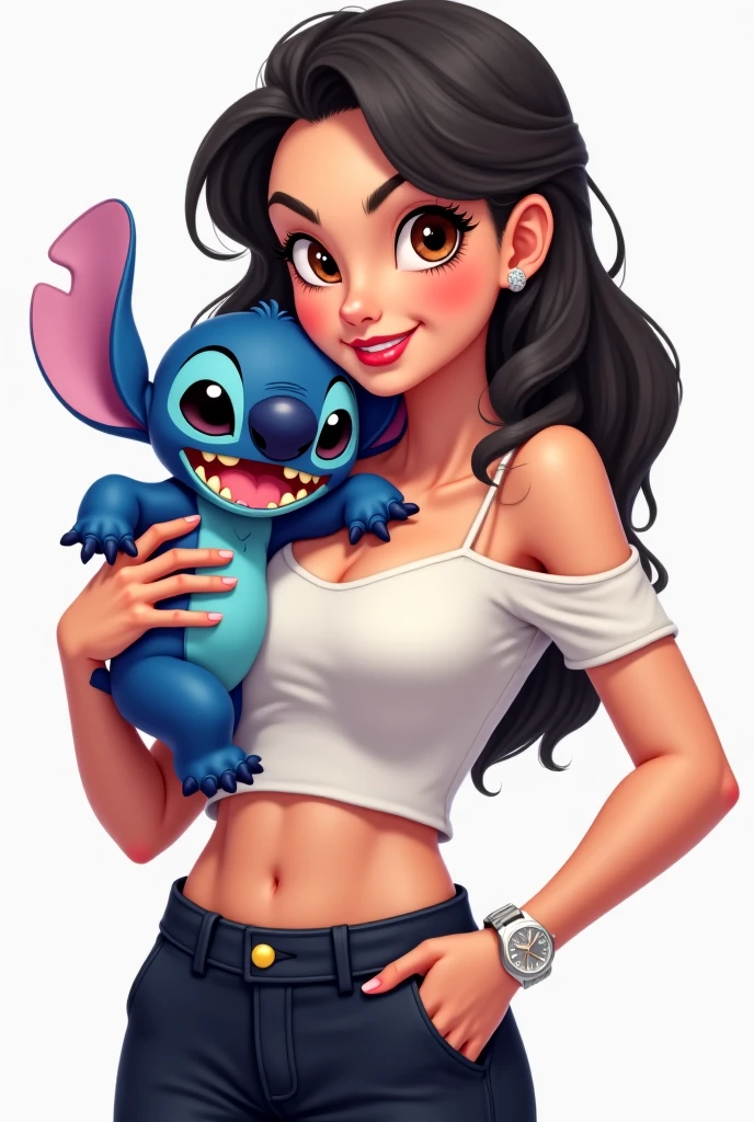 Femme acouche de stitch