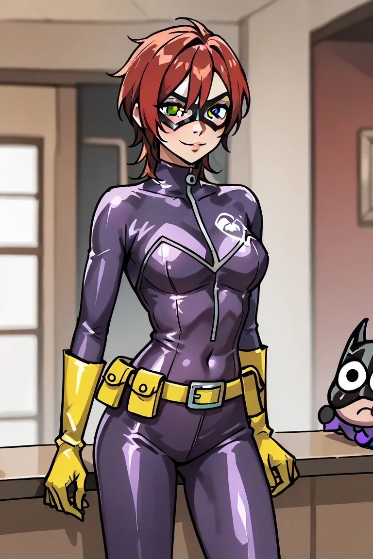 score_9, score_8_up, score_7_up, 1girl, solo,  tracer \(overwatch\),  cleavage, cat tail, claws, fake claws, fake animal ears, neck bell, looking at viewer, smile, cat girl, fur, thighhighs, dangerous beast cosplay
