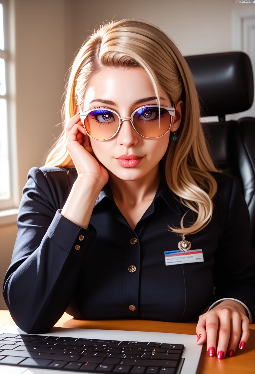 Mulher, rosto fino, olho verde, Rosto realista detalhado, vestindo apenas jaleco, sem roupa de baixo, roupa vazada, imagem de qualidade muito alta, wearing only a coat, just glasses , com cabelos ruivos l, cabelo vermelho , cabelo laranja, gostosa, mostrando seios, abrindo a roupa, seios enormes, mostrando, olhar sexy, tirar a roupa completamente, seios saindo, tirar a roupa preta, tirar a roupa azul, nsfw