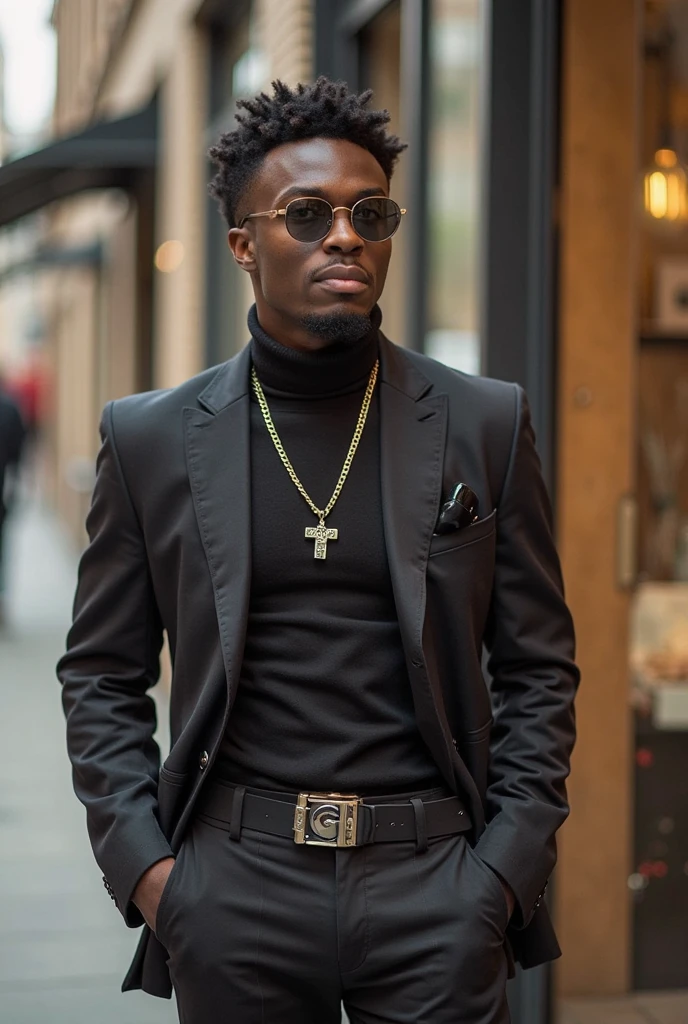 young black men wearing gucci with gold diamonds glasses , 4:3, photo 12k resolution hash flash lighting, shot on ALEXA 65, Velvia 100 , underexposed, Voigtlnder Nokton 50mm f1.1, in the style of Martin Nikon Z 8 with Zoom Lens | with 24-120mm