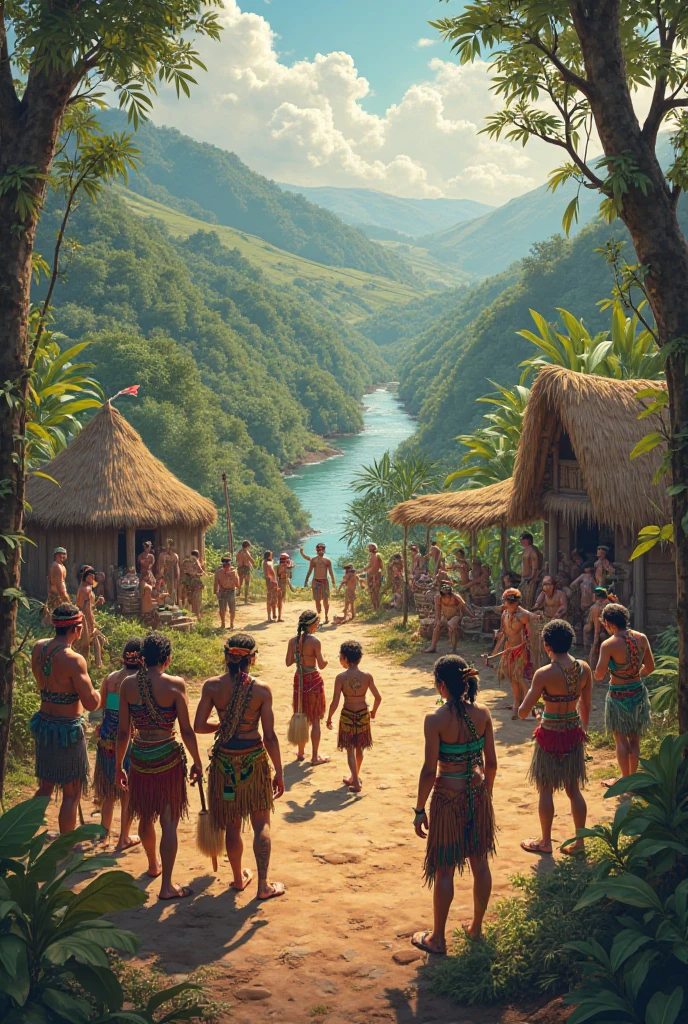 An image of Jalisco in the 300s BC.C and the communities that lived
