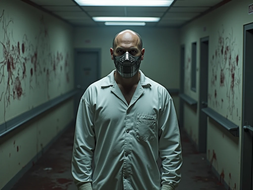 Detailed scientific scenario, num horror atmosphere, HD, ultrarealistic,