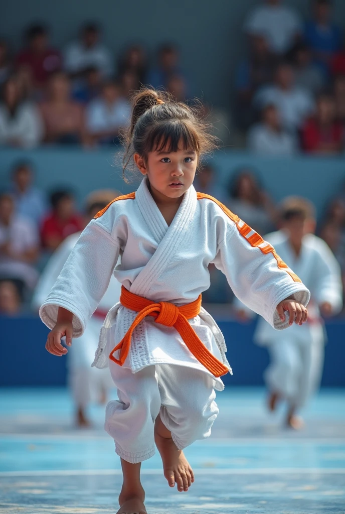 Date: 2019
Country: Japan
Description: A child practices karate moves on a luminous Japanese rooftop, the sunlight highlighting the precision of each strike and stance.