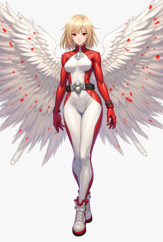 ultra-detailed, Explicit, Beautiful body, Beautiful Nose, Beautiful character design, perfect eyes, perfect face, ultra highres, 4K, beautiful legs, perfect legs, Nice hands, Perfect hand, Masterpiece, Best Quality, Highly detailed, illustration, absurdres, street fighter, doll suit, shadaloo doll, dollsuit, girls, multiple girls, expressionless, blank eyes, looking at viewer, red gloves, emotionless, black latex, corrution, mind control, female combatant, full body, hypnotized, unhappy trance, full body suit, ribbed bodysuit, both arms at side, stand up straight, obey, perfect female body, extremely glossy latex, hypnosis, hypnoLora, empty eyes, Mind control device, poses, brainwashed, submissive_pose, Slave, hat, necktie, stand up straight, standing, standing at attention, belt, latex, garter belt, thighhighs, Fighting stance, sirene_devilman, white wings, white feather,
