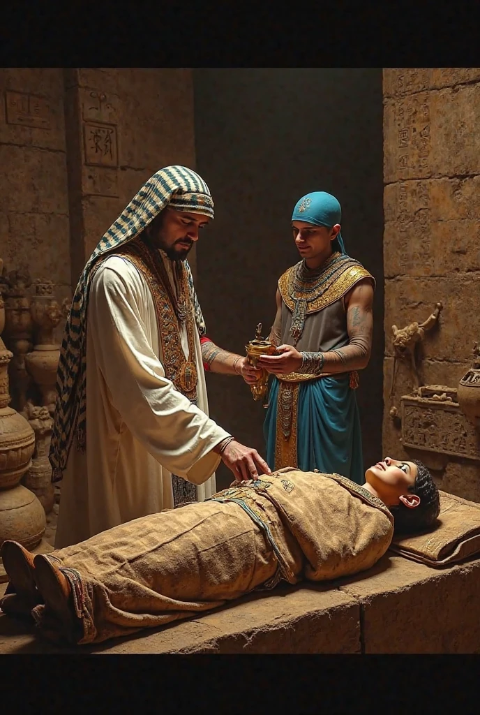 a priest doctor from Mesopotamia who is attending to a patient