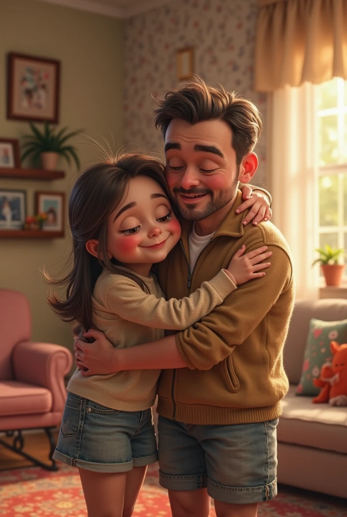 Father with daughter