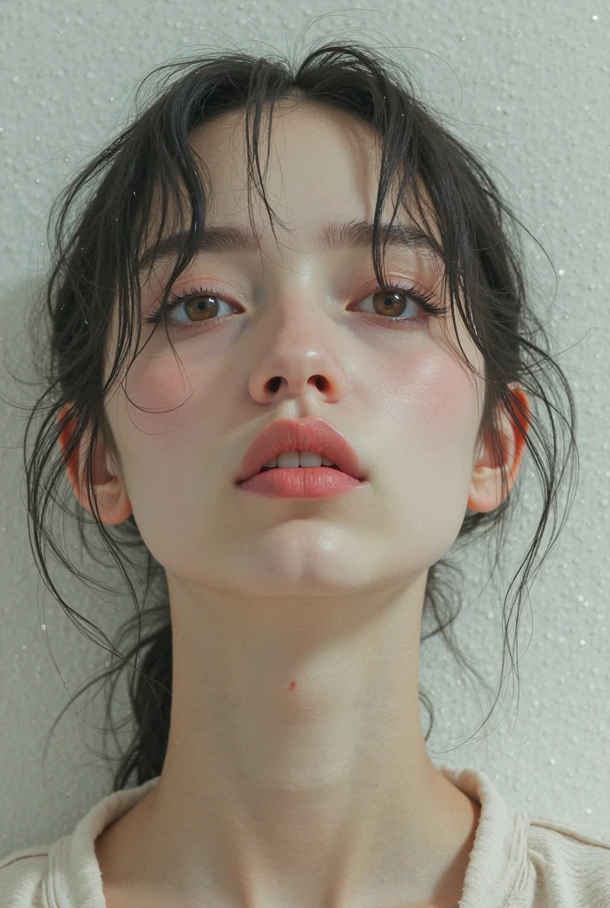 best quality, face focus, soft light, ultra high res, (photorealistic:1.4), RAW photo,
1 russian girl, solo, cute, (pupil, lights in the eyes),  detailed beautiful face, (small chest),(high resolution detail of human skin texture),
(long hair),
indoor,
Damask Shirt Dress,
(portrait), perfect body, blue eyes, beautiful hair, sexy body, sexy lips, big breasts, young 16 years, plump lips, masterpiece, slim body, deep shadows, light skin
