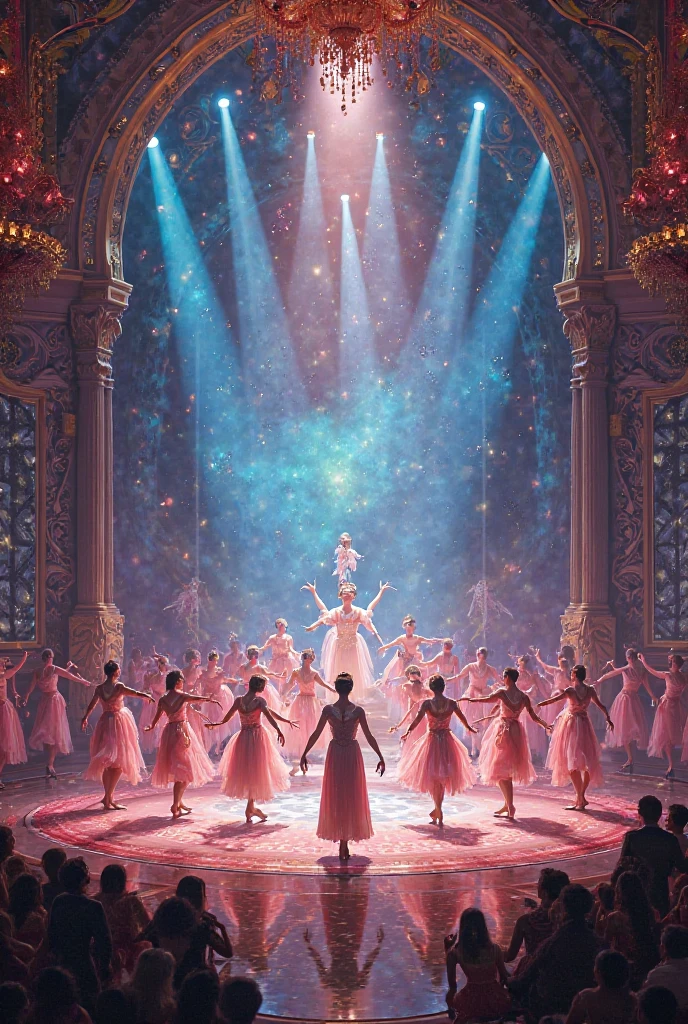 Inspired by Annie Leibovitz, a candid shot of energetic event planners transforming the party hall into a vibrant wonderland. Warm lighting accentuates their smiles and teamwork, creating an inviting atmosphere. --v 5 --stylize 1000