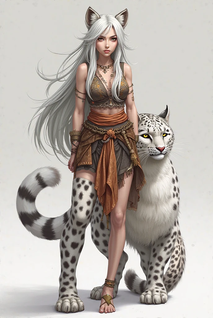 high details, best quality, 16k, [Ultra detailed], masterpiece, best quality, (extremely detailed), dynamic angle, ultra wide shot, RAW, photorealistic, fantasy art, RPG art, realistic art, a wide angle picture of an epic female drow ranger and her pet (white tiger: 1.3),  warrior of nature, fighter of nature, full body, [[anatomically correct]] full body (intricate details, Masterpiece, best quality: 1.5) talking to am epic (white tiger: 1.3) (intricate details, Masterpiece, best quality: 1.6) armed with an epic magical sword  (intricate details, Masterpiece, best quality: 1.5) epic magical sword fantasysword sword, glowing in blue light , in dark forest ( intricate details, Masterpiece, best quality: 1.4), a female beautiful epic drow wearing leather armor (intricate details, Masterpiece, best quality: 1.5), leather boots, thick hair, long hair, white hair, black skin intense eyes, forest  background (intense details), moon light, stars light, clouds (intricate details, Masterpiece, best quality: 1.5), dynamic angle, (intricate details, Masterpiece, best quality: 1.3), high details, best quality, highres, ultra wide angle