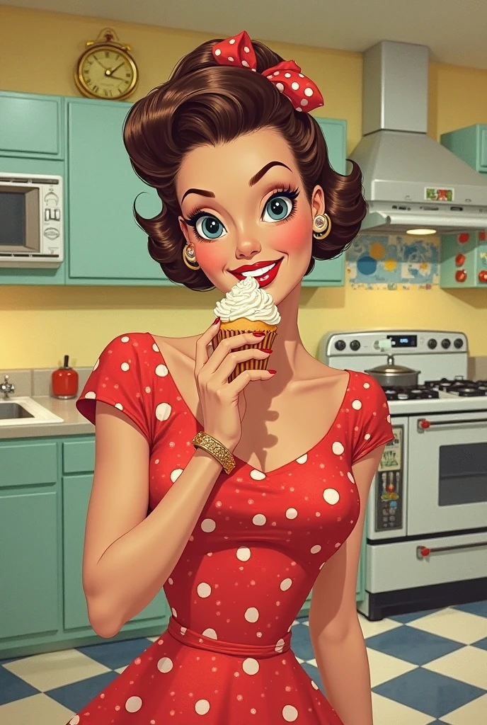 Prompts Copy prompts a woman in a blue dress eating an ice cream cone, Soda themed girl, in digital illustration style, cartoon style illustration, fabulous illustrations, realistic painting of beautiful, lois van rossdraws, vector art style, cartoon art style, colorful illustration, cute woman, beautiful digital art, Arte Pinup, Illustration style, cartoon digital painting, detailed digital art cute, Illustration art