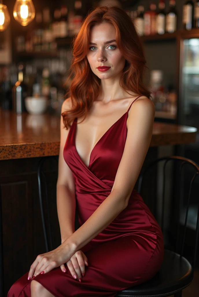 Sexy redhead woman