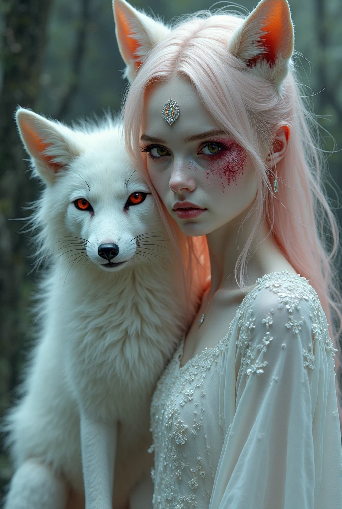 cinematic film still cinematic film still Impressionist Photographic,(((full side body))),18 year old albino (fox girl),head (fully covered )by hood,holding fox puppy,outside,sakura trees,DonMS4kur4XL , (sit),(Hyper-realism),deep cleavage,(realistic white skin),(Absolutely detailed photos),(sharp focus),18 yo cute girl,slender,pretty face,glowing yellow eyes,best detailed face,subcutaneous vein,Detailed vivid iris and pupil,impressive light,white man's shirt,detailed the cloth,long messy|straight hair, low saturation,skin fluff,fine wrinkles,(natural skin blemishes:0.5), (freckles:0.5),high contrast,best Ray tracing, light and shadow play,highly detailed,24mm photograph, film, bokeh, professional, 4k,holding white fox puppy to chest,haughty attitude,(smooth swollen nipples),dust,glaring,film grain,Rembrandt Lighting Style , shallow depth of field, vignette, highly detailed, high budget Hollywood film, cinemascope, moody, epic, gorgeous, Luis Royo, shallow depth of field, vignette, highly detailed, high budget Hollywood film, cinemascope, moody, epic, gorgeous, film noir style cinematic film still Impressionist Photographic,(((full side body))),18 year old albino (fox girl),head (fully covered )by hood,holding fox puppy,outside,sakura trees,DonMS4kur4XL , (sit),(Hyper-realism),deep cleavage,(realistic white skin),(Absolutely detailed photos),(sharp focus),18 yo cute girl,slender,pretty face,glowing yellow eyes,best detailed face,subcutaneous vein,Detailed vivid iris and pupil,impressive light,white man's shirt,detailed the cloth,long messy|straight hair, low saturation,skin fluff,fine wrinkles,(natural skin blemishes:0.5), (freckles:0.5),high contrast,best Ray tracing, light and shadow play,highly detailed,24mm photograph, film, bokeh, professional, 4k,holding white fox puppy to chest,haughty attitude,(smooth swollen nipples),dust,glaring,film grain,Rembrandt Lighting Style , shallow depth of field, vignette, highly detailed, high budget Hollywood film, cinemascope, moody, epic, gorgeous, Luis Royo, monochrome, high contrast, dramatic shadows, 1940s style, mysterious, cinematic,