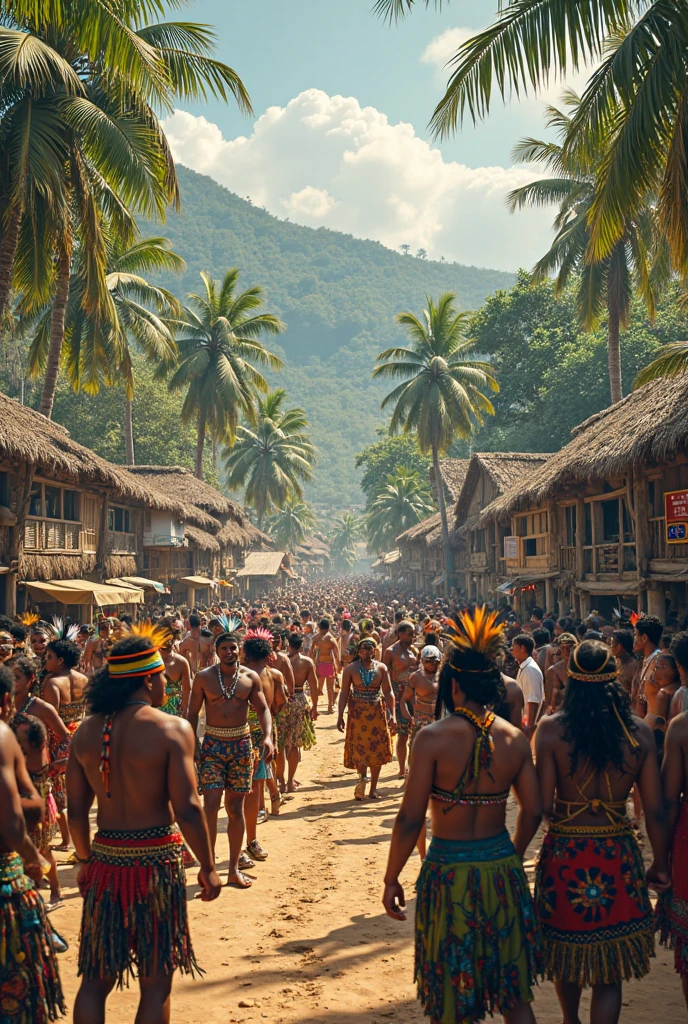 Image of a rural cultural event with young people and families from Brazil.