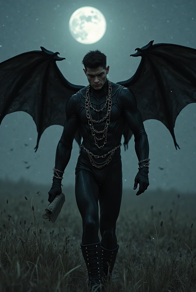 ((masterpiece)),((best quality)),8k, high detailed, ultra-detailed, Stylish Pose, real skin texture, cinematic lighting, 18-year-old male model, handsome, cute looking, evil look, evil eyelack sheep-alike horns) white pale skin, blue eyes, short brown messy hair, strong jawline, masculine, muscular, defined fit body, hairless chest, shirtless, pantless, walking towards the camera, sinister aesthetic, gothic cathedral architecture, burning ground, (black massive huge dragon wings:1.6), barelegged, barefoot, (black roman loincloth:1.5), (black destroyed male skirt:1.1),,, dim light, (dark evil atmosphere:1.5), cinematic lighting, backlight, Depth of field, award-winning photography, elegant, hyperrealistic, octane render, unreal, high definition, 8k resolution, highly detailed, 8k uhd, professional lighting, photon mapping, radiosity, physically-based rendering