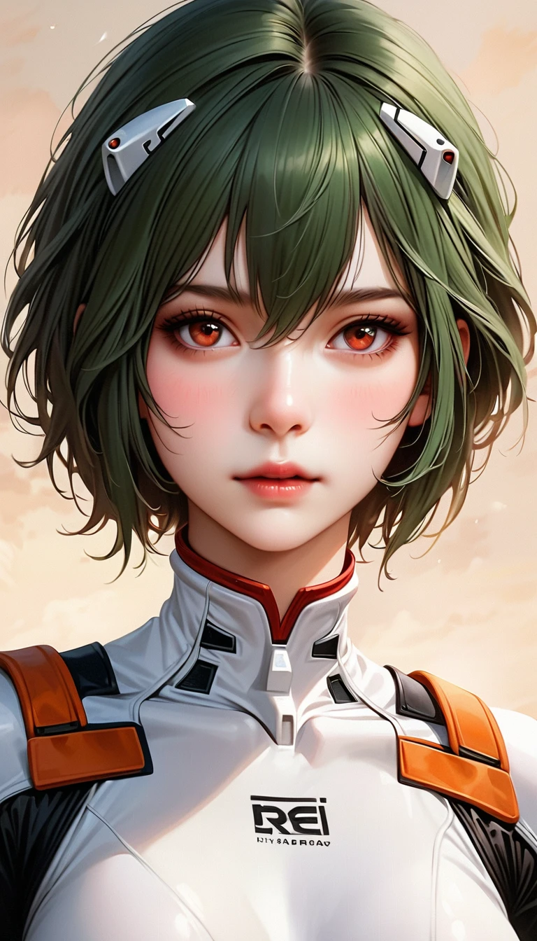 Cyborg Headshot, A complex pattern of eyes reminiscent of the cosmos
