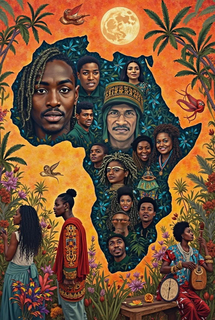 A classically inspired oil painting of an African American male with the earth on his shoulders reminiscent of Atlas from Greek mythology, behind him are his black wife and children, conveying a sense of struggle, straining muscles, styles reminiscent of John W Waterhouse, VanDyke, Michaelangelo, Raphael, Leonardo DaVinci, flowing composition 