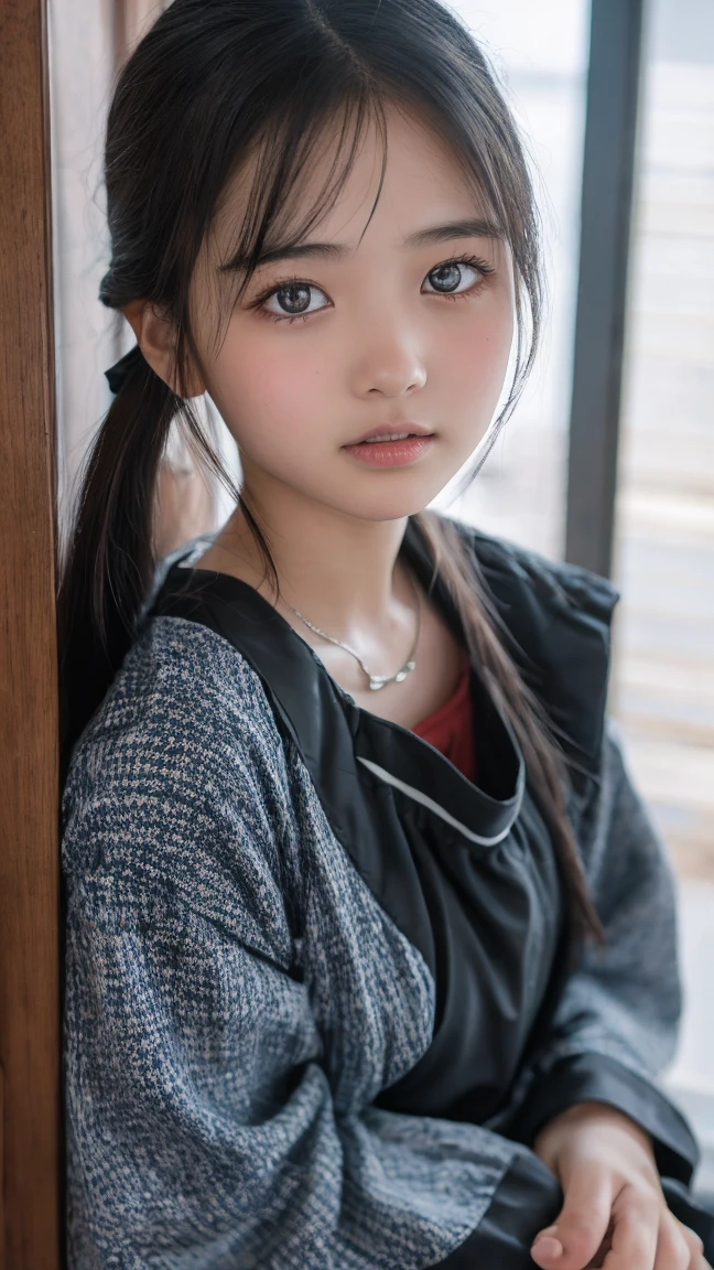 8K,Caucasian girl、Background Blur、super high quality、sunlight、Fair-skinned beautiful girl、、Young Breasts、Small breasts、Disliked expression、Clear contours、Adult atmosphere、high resolution skin、Fair and beautiful thighs、Young face、Innocent face、Hair tied up with hair accessories、Well-formed face、Moist eyes、Wet lips、Hold the penis in your hand and lick it with your tongue out、One-shoulder sweater、White semen is poured all over the body、Healthy bare legs、While standing, bend over to pick up keys that have fallen on the ground