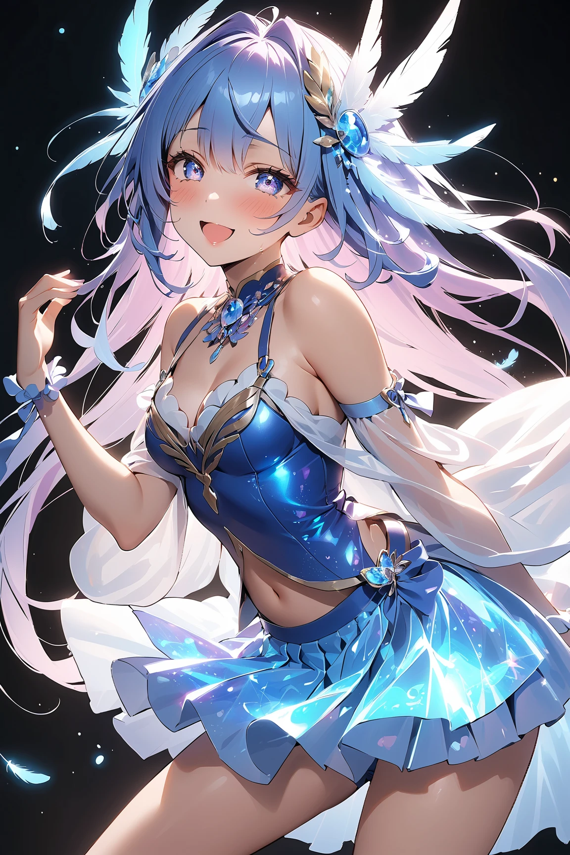 woman singer sexy cute Idol concert cyber- panties