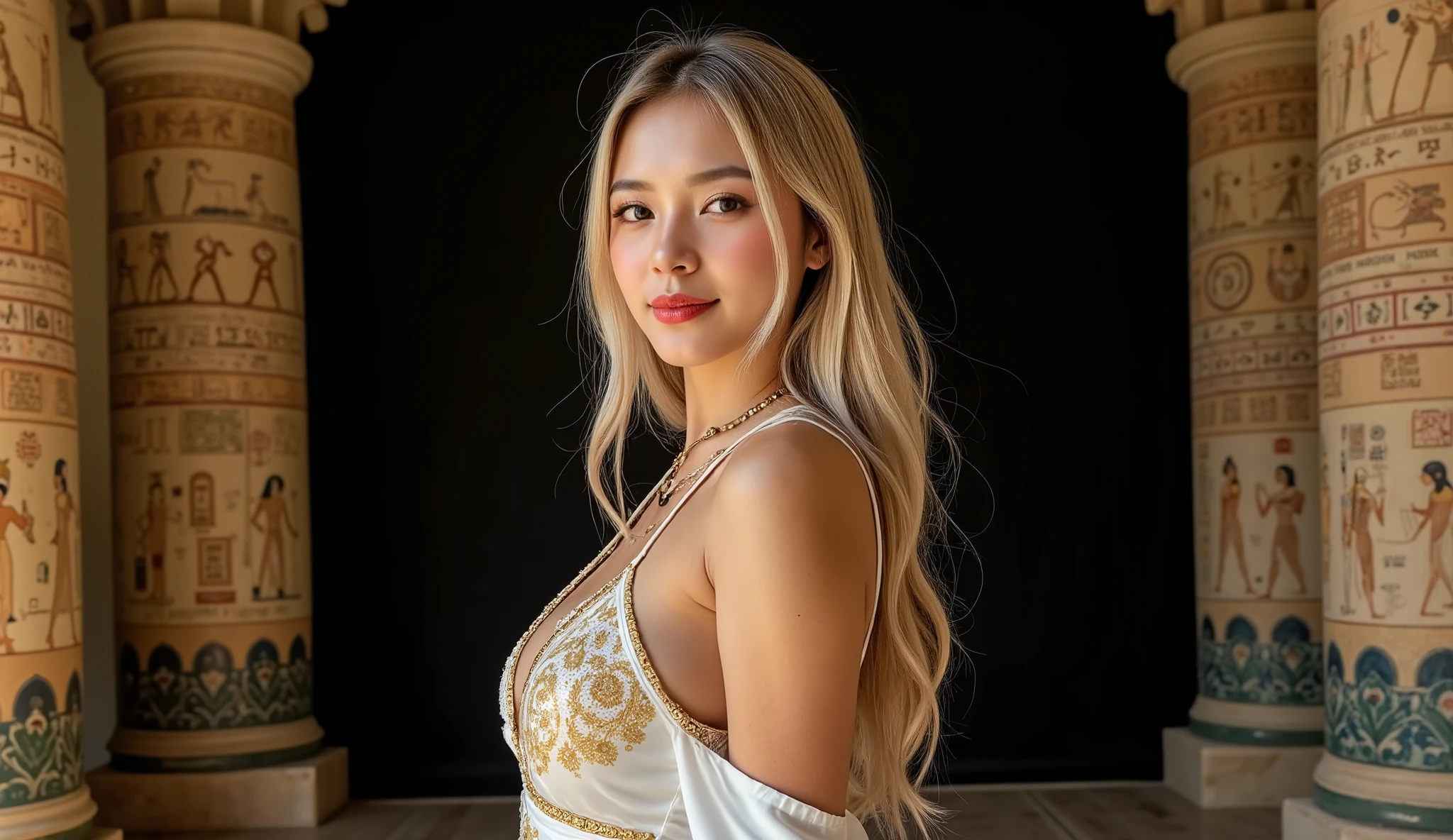 stunning blonde beauty, cascading locks of golden hair, (seductive:1.1) pose, (alluring lingerie:1.1), captivating expression, (beautiful detailed eyes:1.1), (beautiful detailed lips:1.1), graceful demeanor, (elegant:1.1) posture, mesmerizing gaze, (long and flowing hair:1.1), (flawless complexion:1.1), (perfectly manicured nails:1.1), (subtle makeup:1.1), (delicate jewelry:1.1), (soft and natural lighting:1.1), (blurred background:1.1), (high-resolution:1.2), (ultra-detailed:1.1), (realistic:1.37), (vivid colors:1.1), (bokeh:1.1), (studio lighting:1.1), (professional photography:1.1), (masterpiece:1.2), alluring atmosphere, (sensual:1.1) beauty, (artistic:1.1) composition, (exquisite:1.1) details, (romantic:1.1) ambiance, (dreamy:1.1) aesthetic, (timeless elegance:1.1), (graceful femininity:1.1), (classic allure:1.1), (sophisticated elegance:1.1), (captivating allure:1.1), (enchanting charm:1.1), (magical atmosphere:1.1), (ethereal beauty:1.1), (mesmerizing allure:1.1), (radiant presence:1.1), (irresistible charm:1.1)