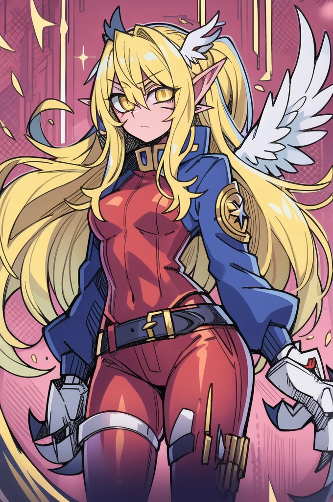 ultra-detailed, Explicit, Beautiful body, Beautiful Nose, Beautiful character design, perfect eyes, perfect face, ultra highres, 4K, beautiful legs, perfect legs, Nice hands, Perfect hand, Masterpiece, Best Quality, Highly detailed, illustration, absurdres, street fighter, doll suit, shadaloo doll, dollsuit, expressionless, blank eyes, looking at viewer, red gloves, emotionless, black latex, corrution, mind control, female combatant, full body, hypnotized, unhappy trance, full body suit, ribbed bodysuit, both arms at side, obey, perfect female body, extremely glossy latex, hypnosis, hypnoLora, empty eyes, Mind control device, poses, submissive_pose, Slave, hat, necktie, stand up straight, standing, standing at attention, hat, necktie, belt, latex, ribbed bodysuit, thighhighs, garter belt, Fighting Stance, extending the right arm from the shoulder into the air with a straightened hand, nazi saluting, military, military saluting, salute, thigh boots, 1girl, aquila yuna, saint seiya omega, blonde hair, grey eyes, long hair