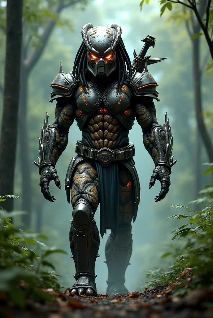 Horror-themed movies,Ultra HD、Amazing image quality,4k、darkジャングル、薄dark背景、Predator、Blood droplets、Full Body Shot,Give the viewer a malicious look, Grabbing Viewer, For the viewer,Misty marshland background,Shallow depth of field, Vignette, Very detailed, High budget, Bokeh, CinemaScope, Sulky, amazing, nice, Film Grain, granular . Creepy, Anxious, dark, Creepyな, Suspenseful, strict, Very detailed