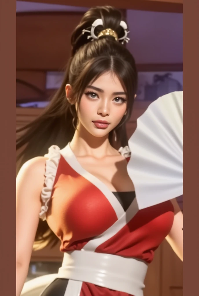 masterpiece,best quality,very high resolution,8k,((portrait)),((Chest close-up)),original photo,real picture,digital photography,
(Cyberpunk style future world woman),(fighting girl),22 year old girl,(Any color hairstyle),Eyes with rich details,((tear nevus)),lip gloss,(Elegant and charming,noble),(Big bras of the future,Mai Shiranui,ponytail,cyberpunk characters,futuristic style,huge breasts,low cut,Smile,laugh happily,
photo poses,bedroom,floor,lamp,Ray tracing,Game CG,((3D Unreal Engine)),oc render reflection texture,whole body,thin waist