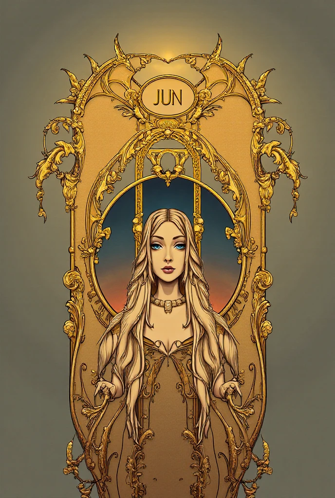 birth chart, venus, light, moon, sun, planet, star, soft smile, rococo, medieval, fantastic