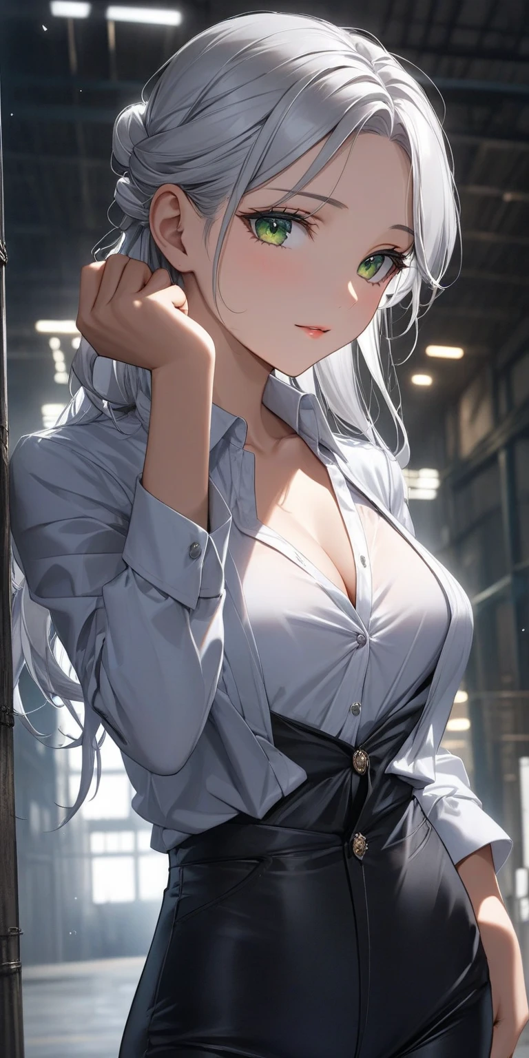 {safe:1.10}, best quality, masterpiece, highres, solo, {schwarz_arknights:0.90}, profile, from_side, upper_body
