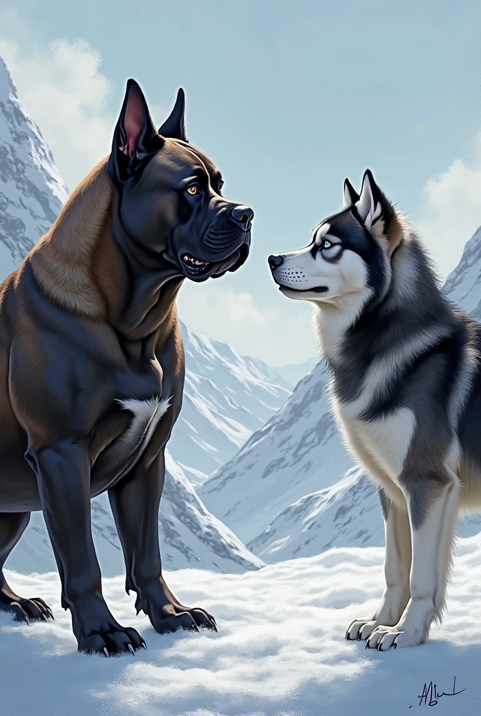 NSFW (nude) (Elsa ((human)) medium breasts, strip of pubic hair) rear view, vaginal penetration, fucking male furry polar bear with red dog penis, full body, in a deserted snowy landscape
