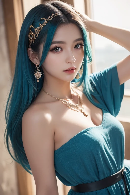 ((realisticity: 1.2)), ((realistic: 8K UHD)), ((best resolution: 8K UHD)), hyper detailed, best quality,masterpiece,highres,cg, ((1 girl hyper detailed and hyper realistic) ) , ((beautiful queen, hyper realistic and hyper detailed)),((white skin, beautiful, smooth, youthful, hyper realistic and hyper detailed )), ((Face hyper beautiful, white, hyper realistic and hyper detailed ) ), long hair, ((hyper realistic and hyper detailed dress)), solo, ((hyper realistic, hyper beautiful, beautiful and hyper detailed jewelry)), ((hyper beautiful deep red and golden yellow dress, hyper realistic and hyper detailed )) , ((Her pretty, hyper realistic, hyper detailed diamond filled earrings)), ((Her gorgeous diamond haircut, hyper realistic and hyper detailed)), ((hyper pretty upper body, hyper beautiful, hyper realistic and hyper detailed) ), ((medium breast: 1.1)), ((hyper realistic, hyper pretty, hyper detailed boobs)), ((the backgroun of the royal palace is hyper majestic, hyper realistic and hyper detailed)),((hands and palms hyper beautiful, hyper detailed, hyper realistic)), ((hyper detailed and hyper realistic fingers and fingernails)), ((hyper pretty fingernails, hyper vivid, hyper detailed, hyper realistic)), ((thumb, index finger, middle finger, ring finger, little finger hyper vivid, hyper pretty, hyper detailed, hyper realistic)), ((hyper beautiful fingers, hyper detailed, and hyper realistic)), ((posture not too fat and not too thin, hyper realistic, hyper detail)), ((hyper pretty, hyper pretty, hyper realistic and hyper detailed hair bun)), ((hyper pretty , hyper realistic and hyper detailed blue hair)), candid, Photo, high resolution, 8k , bokeh,