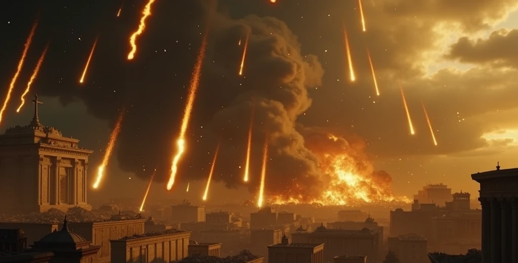 giant electrical storm, many lightning bolts, over a burning Soviet military base, hyper realistic, hyper detailed, masterpiece