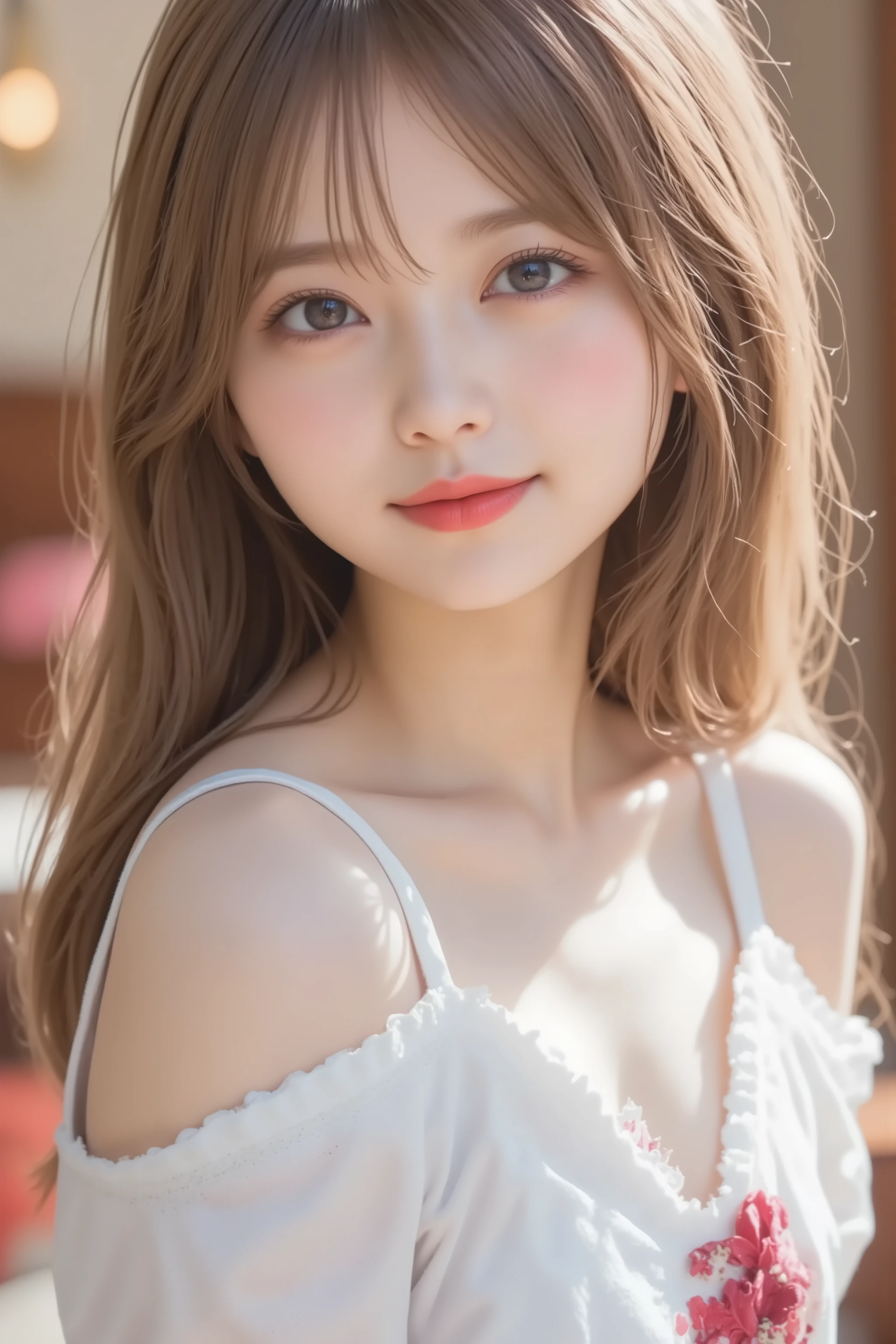 , the entire head is fully reflected , The entire face and head are clearly visible, (((( masterpiece, top quality , nothing )))), very detailed 8K , sexy and beautiful Japanese age girl with a slim body, Super Detail, trend of swallowing sperm and pubic hair , super real , (long blonde hair :1.3) , pictures), blonde, Small Fly , camera , With a faint smile, (Big with tight tension: 1.2), ( beautiful, beautiful face , Anatomically Accurate Hand Structure , Anatomically Accurate Finger Structure ,( off shoulder dress :1.5), Shine, sweat, (sunlight, sunlight from before ),( topless ), showing her chest , sexy, blanking, Look up at the sky, (Wide々 Royal Gardens :1.3), super real Wide大な風景, Scenery that looks great in pictures , Light on face