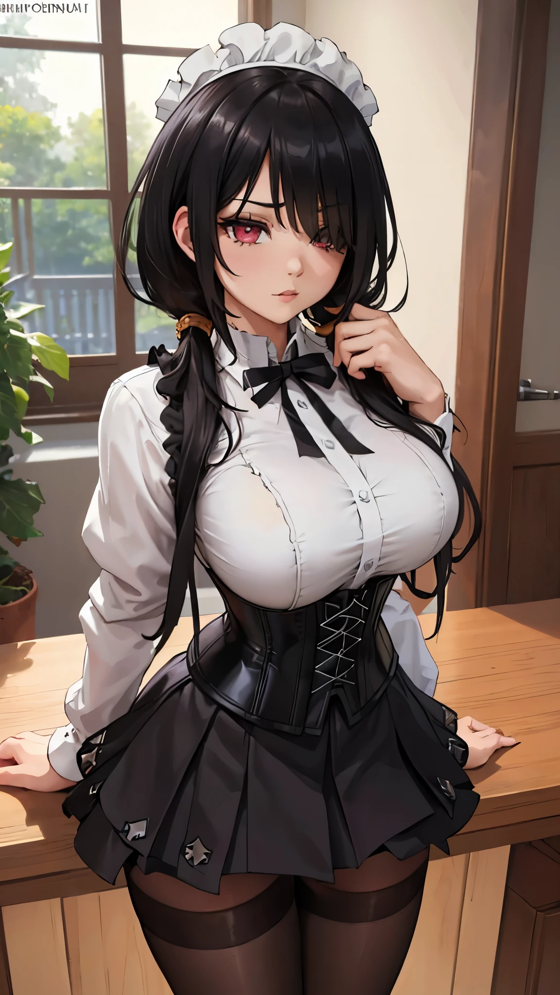 ((highest quality、Highly detailed CG Unity 8K wallpaper))、detailed face、perfect body、unparalleled beauty、beautiful breasts、spread your legs wide、I'm seducing you、I'm inviting you to have sex、((She lifts up her skirt and shows her panties、sexy expression))