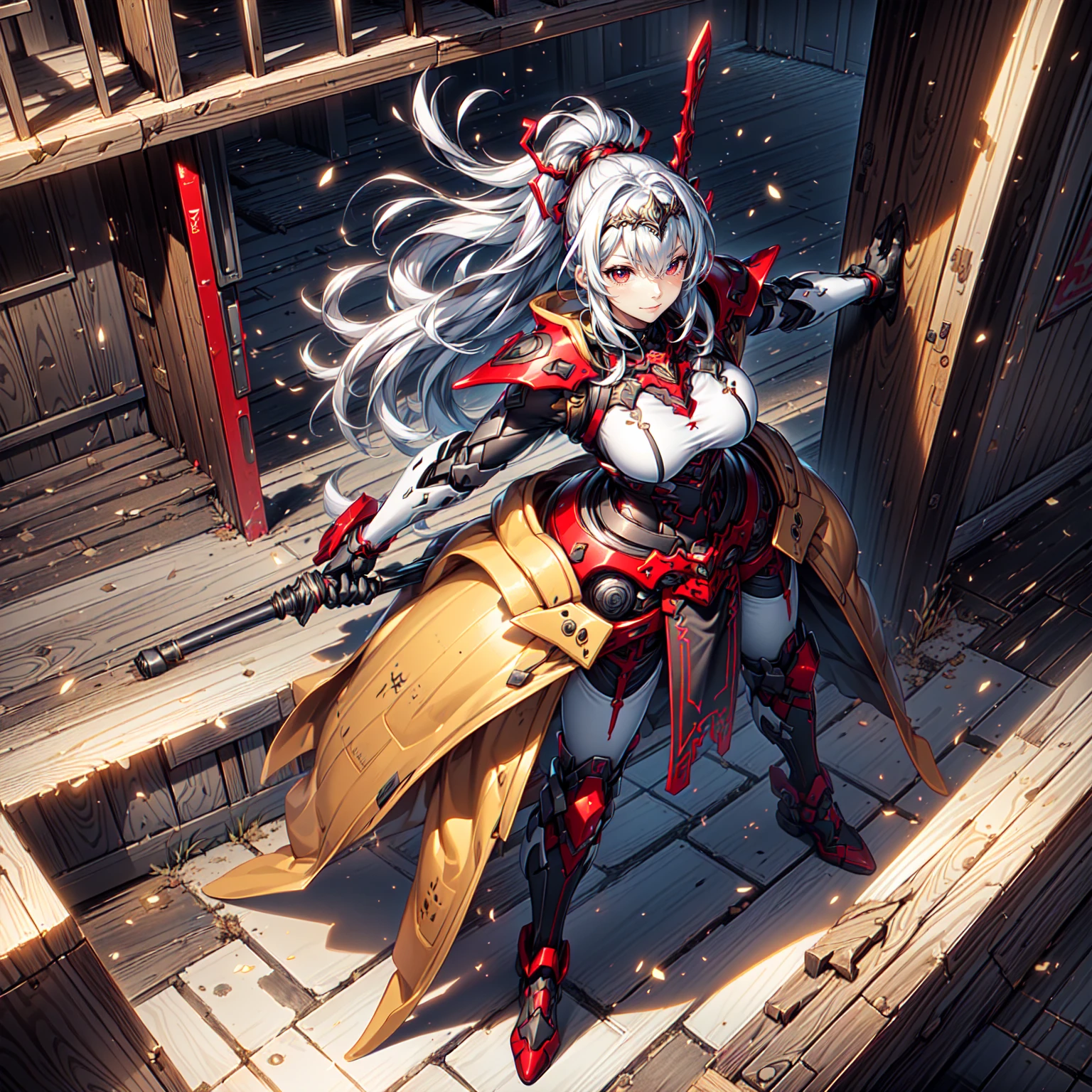 ((masterpiece)), ((best quality)), (ultra-detailed), ((sexy)), (ero), anime style3, extremely detailed game CG, full body, magic circle, a , , solo, shrine maiden, beautiful white hair, beautiful white eyes, ((beautiful eyes)), light brown-skinned, long hair, buttocks, large breast, headphone, mask, luminous effect, shiny-glistening, gleaming, latex