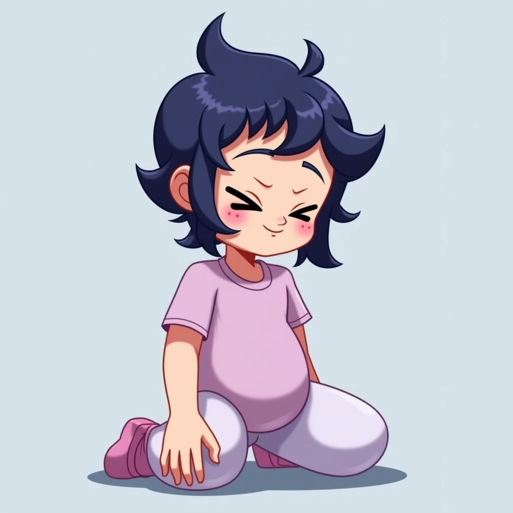 score_9, score_8, score_7, BREAK, 1 girl, Alone, Lucy, black fur, outdoor, Grass, smiling, happy, standing, looking at the viewer, spread pussy, vagina, legs open, Chibi, Ahegao, naked, masturbating, small girl, backwards, showing the poto, again, bottomless