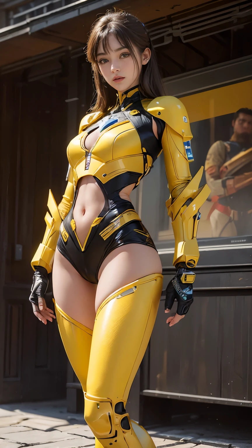(A female centaur:1.5),She is both(Female: Centaur, half human, half horse, half horse, half horse:1.5),It is also a female Yingzhao。She blends both images,The first is:((The head of the horse/neck/Shoulder these parts,Replaced with a beautiful female human upper body):9.9),'s(Female, half-centaur, half-human, half-horse, half-human:1.5),The second is:((The head of the horse/neck/lower back/hason/gluteal/Shijo Thigh Female Embodiment):9.9),'s(Seamless chimera of a female half-horse with a beauty:9.9),(It's like a chimera of a female human and a half-horse costume:9.9),This chimerism is based on a strong future(Technologie:1.5)above。The ultra-wide-angle lens captures the image of her beautiful and ethereal wings on the ionosphere launching a super-high-speed charge and leaping。Her front half is distinctly feminine,Tall sexy body,possessed(K cup giant coconut tit chest:9.9),Has(Narrowed small brute waist 5.5)、Butterfly cross、(Long legs:9.9),The embedded interface of the bent female metamorphosis part of the back half of the body is at the hip position of the front half of the body。(The horse-shaped, half-horse torso form of her back body is completely female humanization9.9)。Translucent fluid flowing from the(Narrowed sternum 5.5)The upper end begins to embed the chest cavity of a woman in the shape of a bent dog style at the back of the beautiful woman's body/lower back/Ventral transverse。Then there are the sexy beauty's upright hips,(Her entire body has been completely female and replaced by a female body:9.9),Including the half-horse part。Mechanized armor covers the legs with knee-shaped anti-joints and feet,And these parts are highly anthropomorphic,This makes her legs graceful and slender,Her four horse legs exploded in length proportions and was slender and toned,Under the legs are skinny white feet dressed in Skyscraper Heels,Use Midjourney's advanced stroke tools and color palettes, as well as texture packs, model packs, and texture tools,Concentration,Include